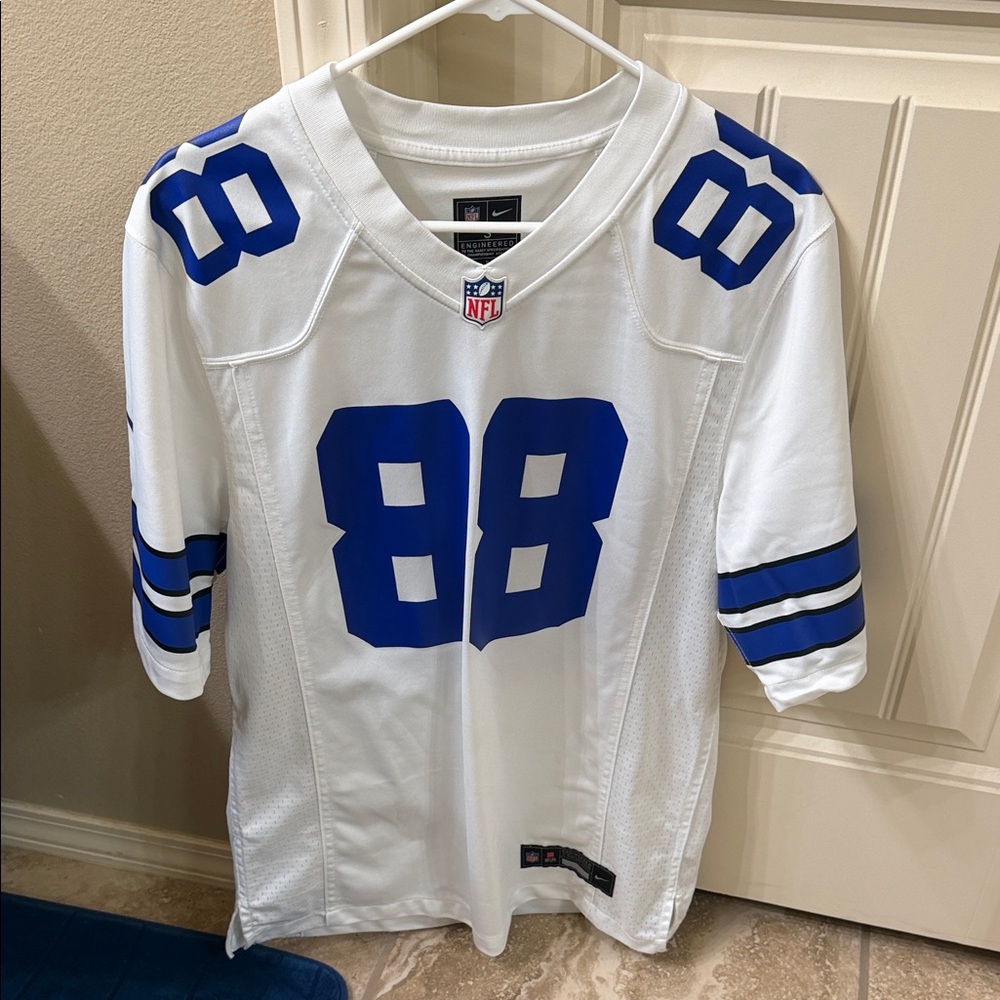 Nike White and Blue Jersey